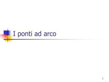 I ponti ad arco