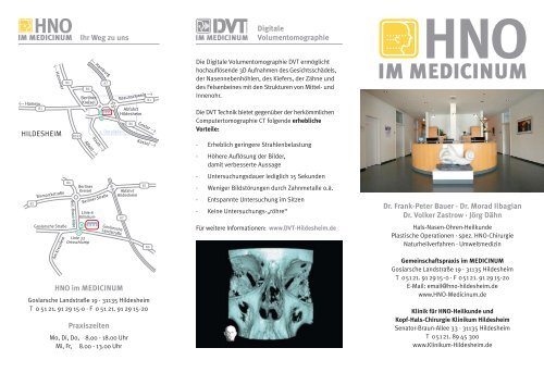 Unser Praxisflyer als PDF - HNO-Hildesheim :: Dr. Bauer :: Dr. Ilbagian