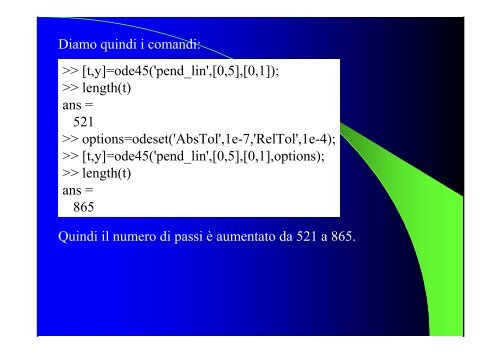 Equazioni differenziali in Matlab