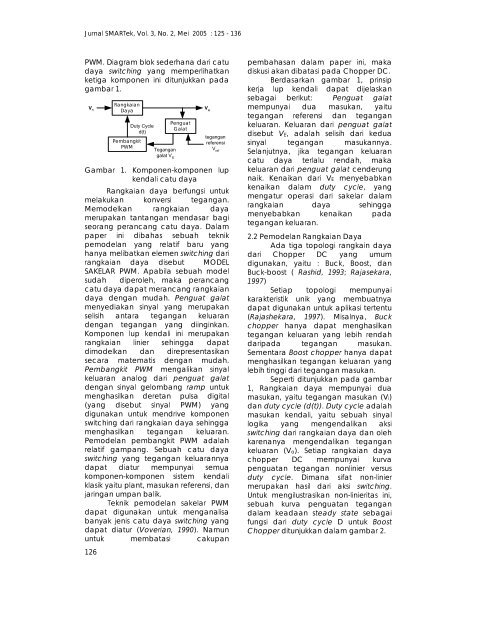 pemodelan lup kendali chopper dc menggunakan ... - jurnalsmartek