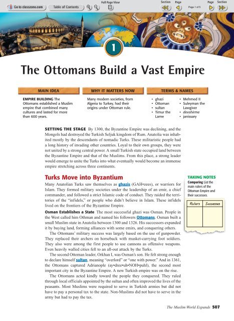 The Ottomans Build a Vast Empire - Typepad