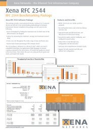 Xena RFC 2544 - Xena Networks