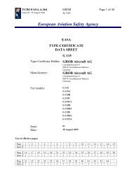 EASA-TCDS_A364_Issue01_ G115 - GROB Aircraft