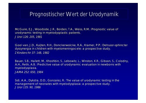 Diagnostik und Therapie der neurogenen Blasenentleerungsstörung