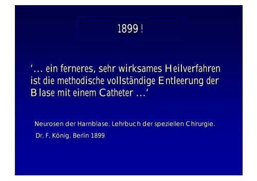 Diagnostik und Therapie der neurogenen Blasenentleerungsstörung