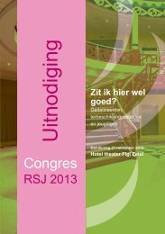 Uitnodiging RSJ Congres - Raad voor Strafrechtstoepassing en ...