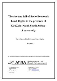 The rise and fall of Socio-Economic Land Rights in the ... - AFRA