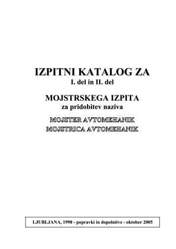 IZPITNI KATALOG ZA - OZS