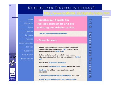 Bemerkungen zu Open Access und geistigem Eigentum - KOBV