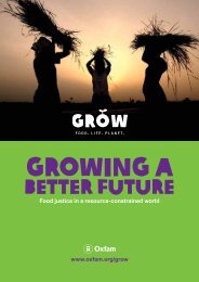 Growing a Better Future - Oxfam International