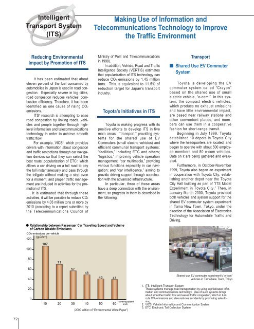 Intelligent Transport Systems (ITS) - Toyota