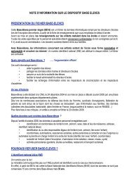 note d'information sur le dispositif base eleves presentation du ...