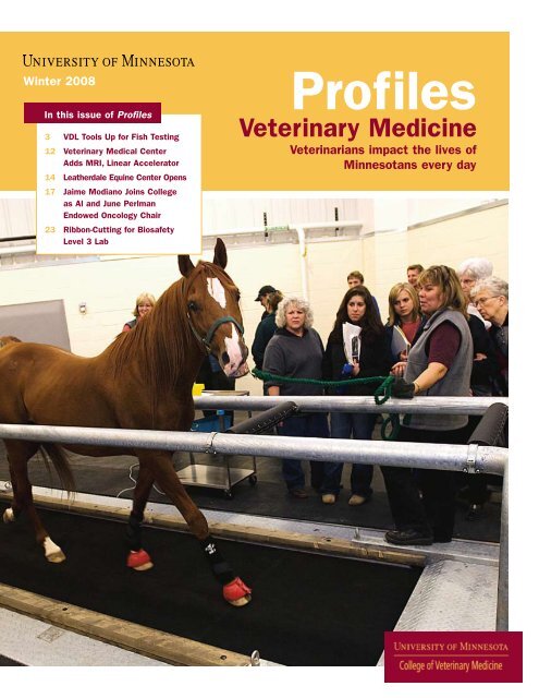 Winter 2008 - University of Minnesota College of Veterinary Medicine