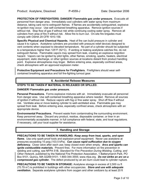 Praxair Material Safety Data Sheet - GE Industrial Systems