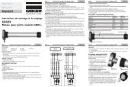 GEIGER Moteur pour volets roulants GR45.. - Geiger Antriebstechnik