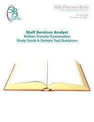 Staff Services Analyst Written Transfer Examination Study Guide ...