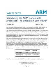 Introducing the ARM Cortex-M0+ processor: The Ultimate in Low ...