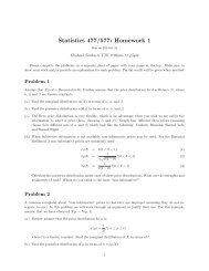 Statistics 477/577: Homework 1