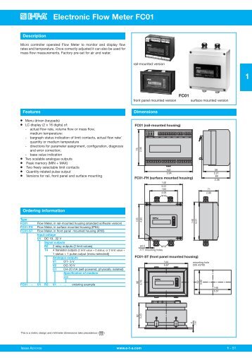 1 Electronic Flow Meter FC01 - FlowVision GmbH