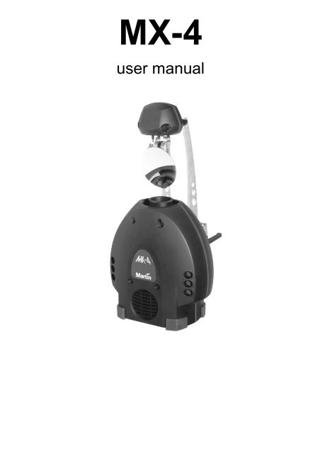 MX-4 user manual
