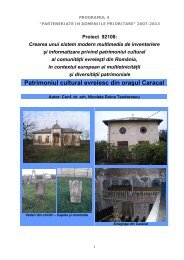 Patrimoniul cultural evreiesc din oraşul Caracal 1 ... - Jewish Romania