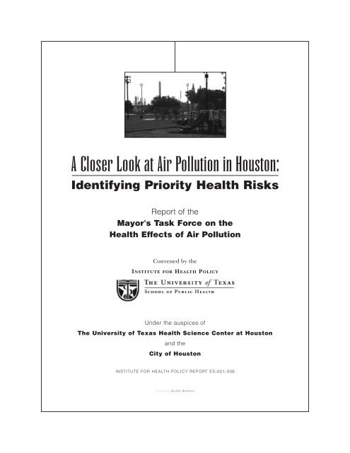 A Closer Look at Air Pollution in Houston: - Green Houston