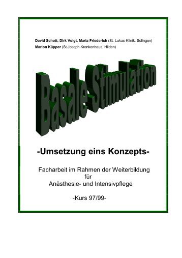 Umsetzung eins Konzepts - IntensivCareUnit