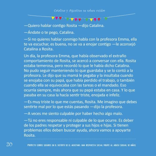 Descargar cuento Catalina y Agustino se saben cuidar - Ditoe