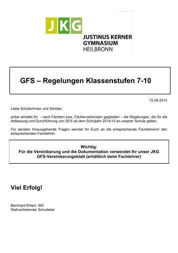 GFS-Regelungen Klassen 7-10