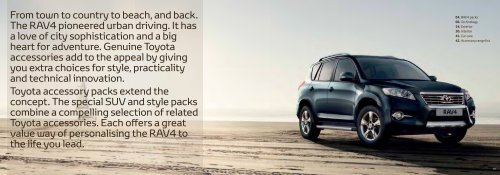 From town to country to beach, and back. The RAV4 ... - Accessories