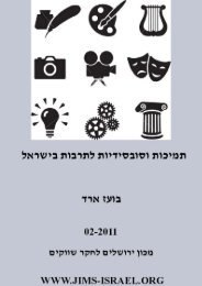 ×ª×××××ª ××¡×××¡×××××ª ××ª×¨×××ª ×××©×¨×× - Jerusalem Institute for Market Studies