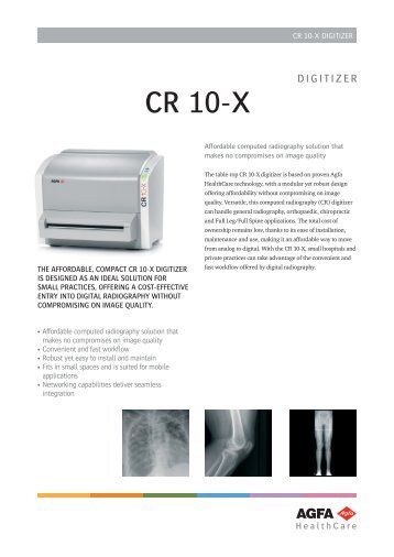 cr 10-X - Agfa HealthCare