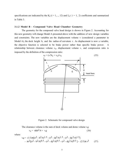 Optimal Engine Design Using Nonlinear Programming and the ...