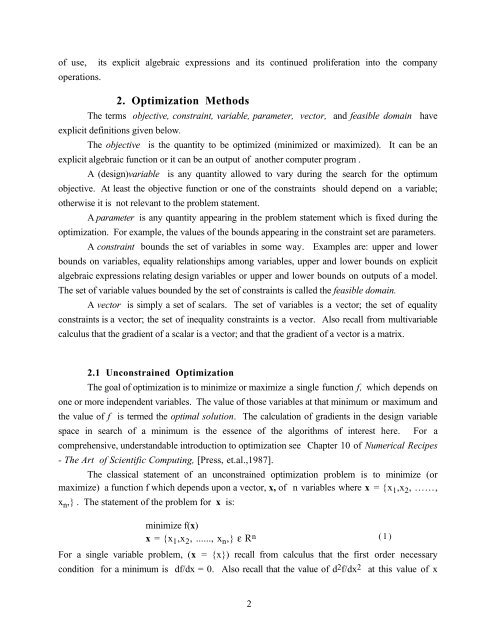 Optimal Engine Design Using Nonlinear Programming and the ...