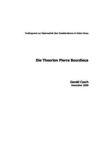 Die Theorien Pierre Bourdieus - Blogs beim Österreichischen Roten ...