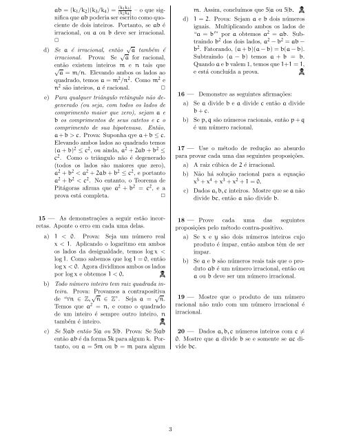 Lista 1 - Bases MatemÃ¡ticas