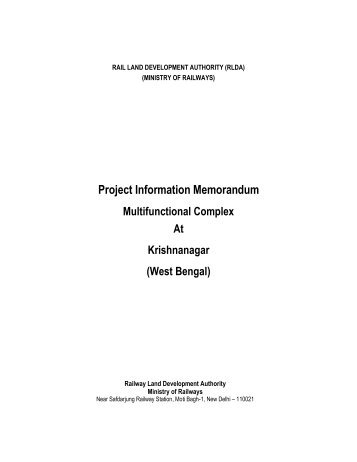 Project Information Memorandum Multifunctional Complex At ...