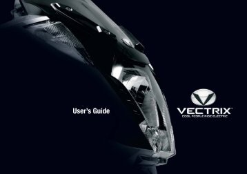Vectrix User's Guide - V is for Voltage electric vehicle forum