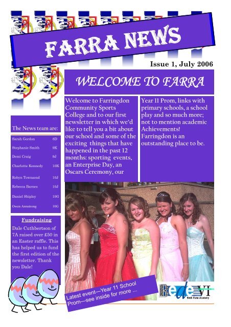 Farra News Issue 1 - Sunderland Learning Hub