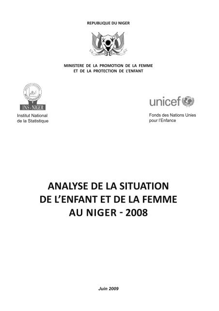 analyse de la situation de l'enfant et de la femme au niger ... - Unicef