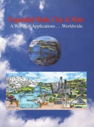 A World of Uses - Expanded Shale, Clay and Slate Institute
