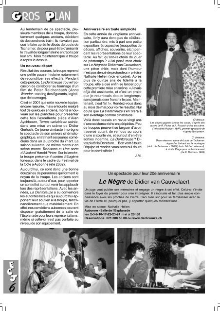 Congrès FSSTA 2003: Rendez-vous à La Tour-de-Peilz (VD)