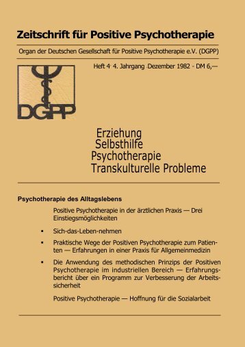 heft 4 komplett - Deutsche Gesellschaft für Positive und ...