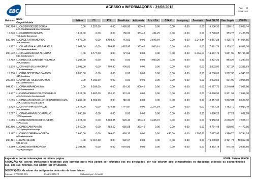 RemuneraÃ§Ã£o dos empregados da EBC - agosto de 2012