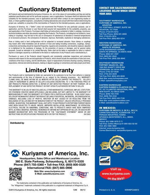 Download PDF - Kuriyama of America, Inc.