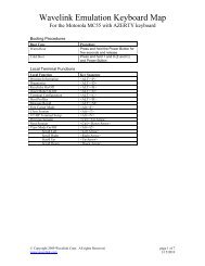 Motorola MC55 AZERTY Keymap - Wavelink