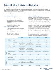 Types of Class II Biosafety Cabinets - The Baker Company Blog