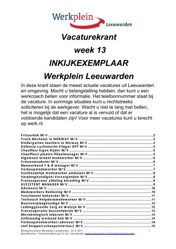 M/V - Gemeente Leeuwarden