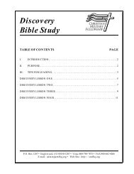 discovery bible study leader's guide