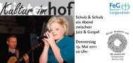 Schulz & Schulz Jazz & Gospel - FeG Bochum-Langendreer